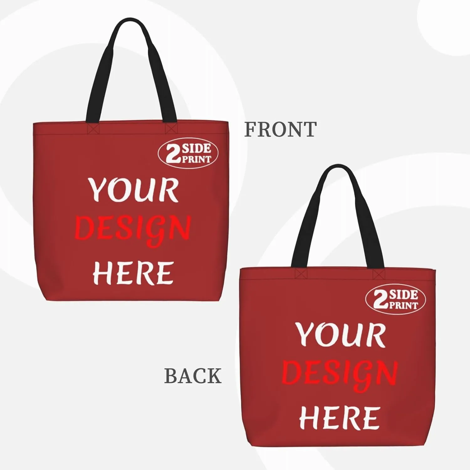 Custom Tote Bags Custom Bag Add Your Design For Business Work Travel Personalized Shoulder Bag