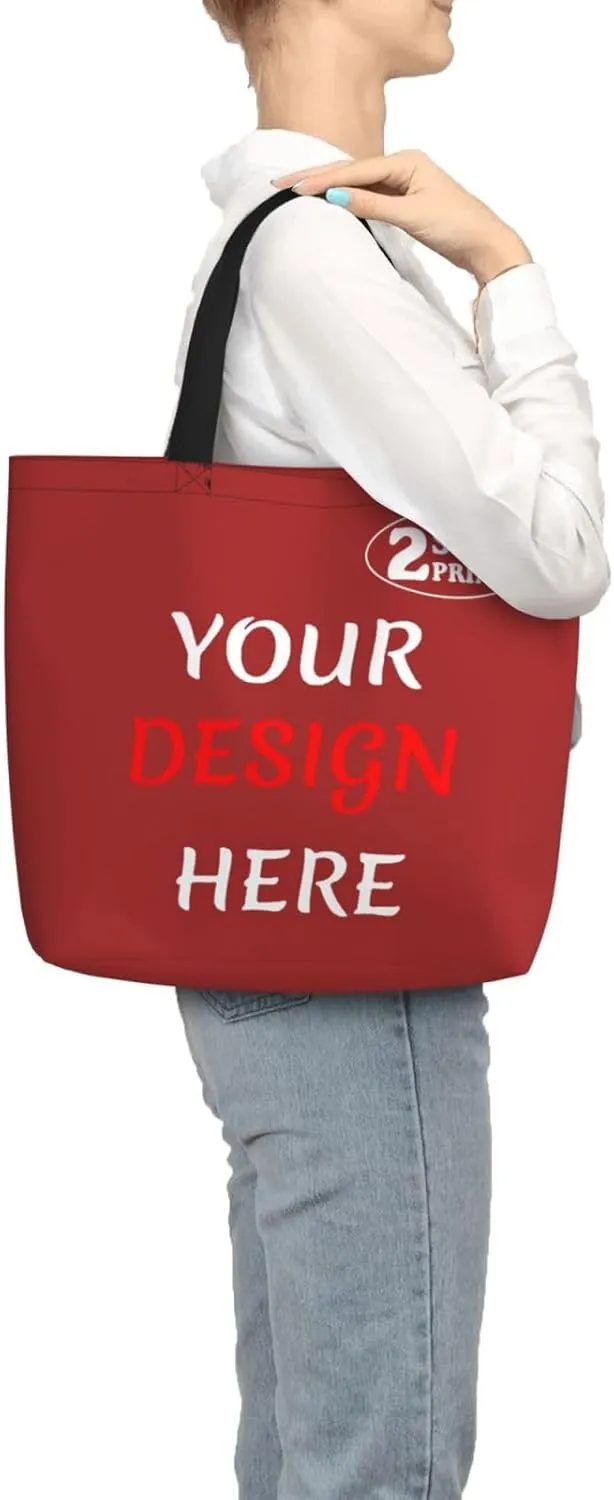 Custom Tote Bags Custom Bag Add Your Design For Business Work Travel Personalized Shoulder Bag