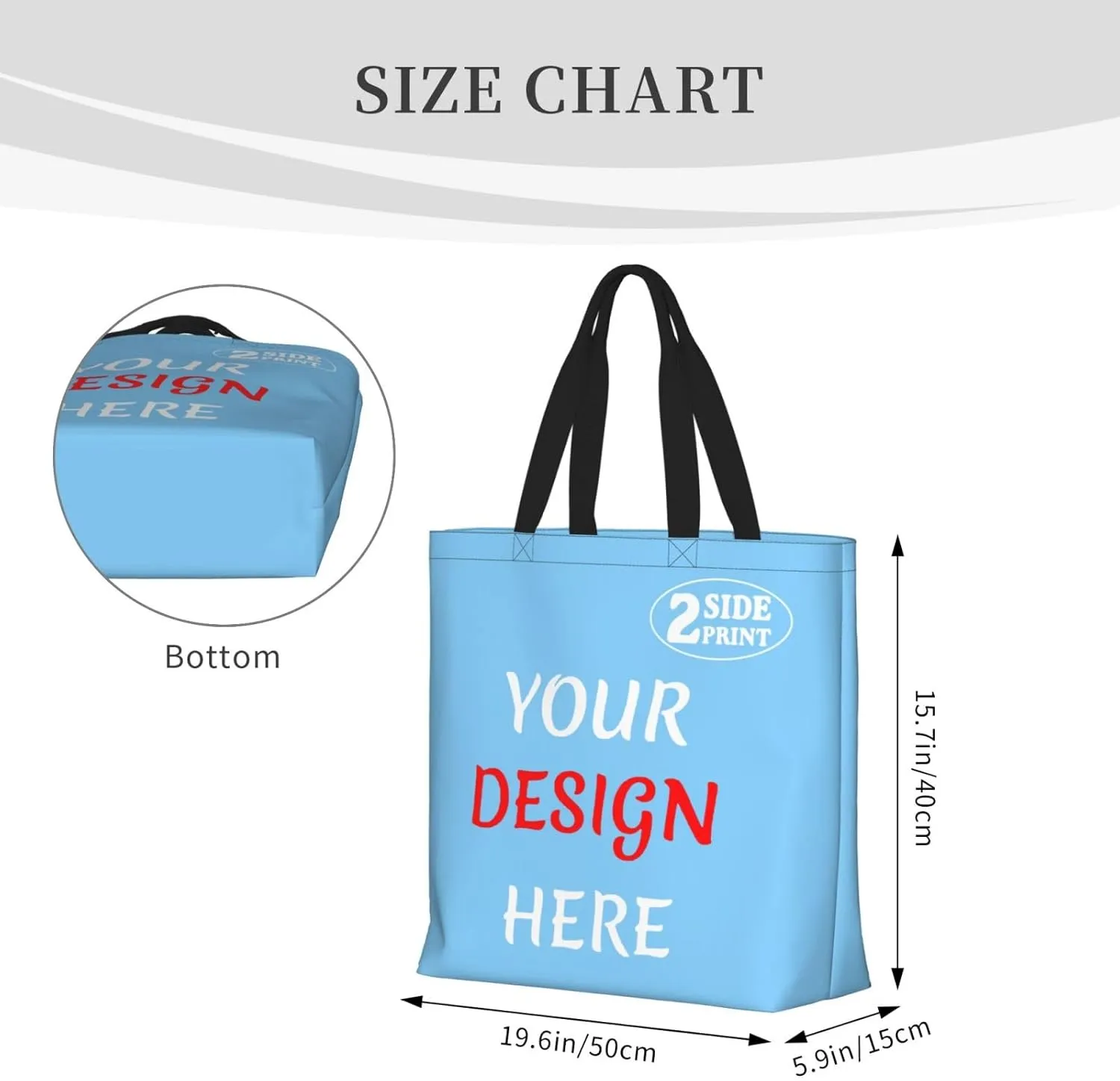Custom Tote Bags Custom Bag Add Your Design For Business Work Travel Personalized Shoulder Bag