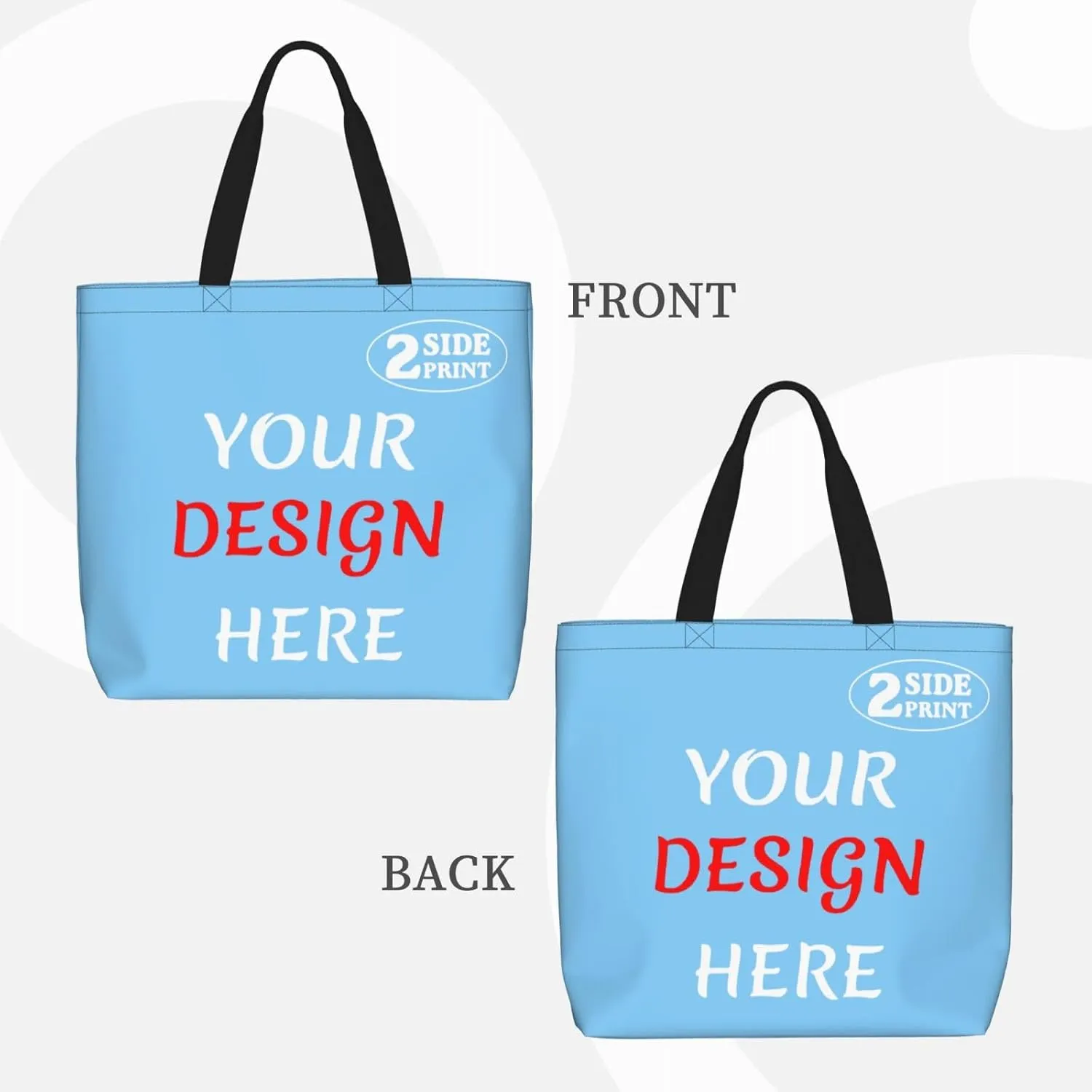 Custom Tote Bags Custom Bag Add Your Design For Business Work Travel Personalized Shoulder Bag