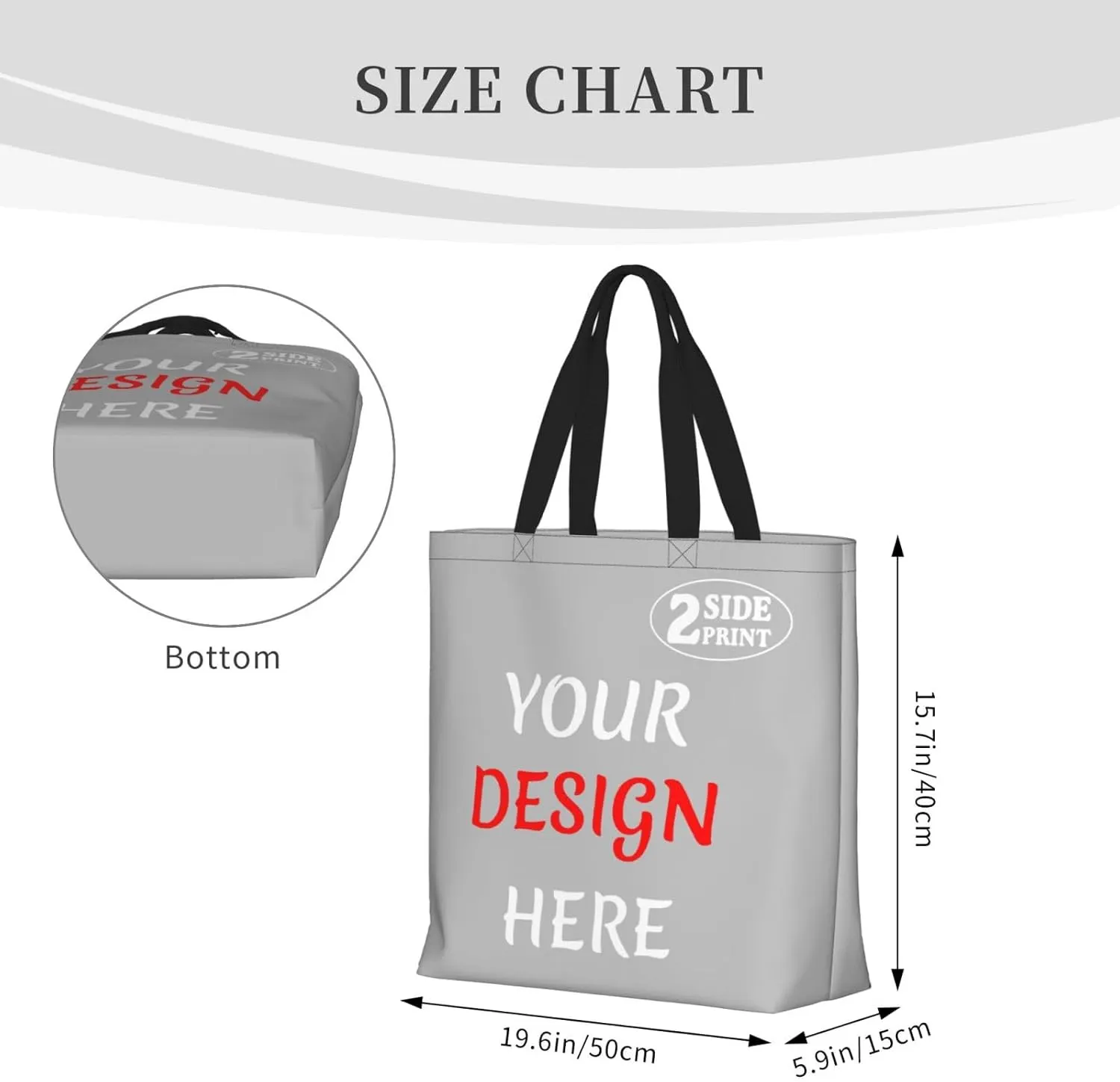 Custom Tote Bags Custom Bag Add Your Design For Business Work Travel Personalized Shoulder Bag