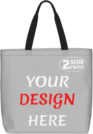Custom Tote Bags Custom Bag Add Your Design For Business Work Travel Personalized Shoulder Bag
