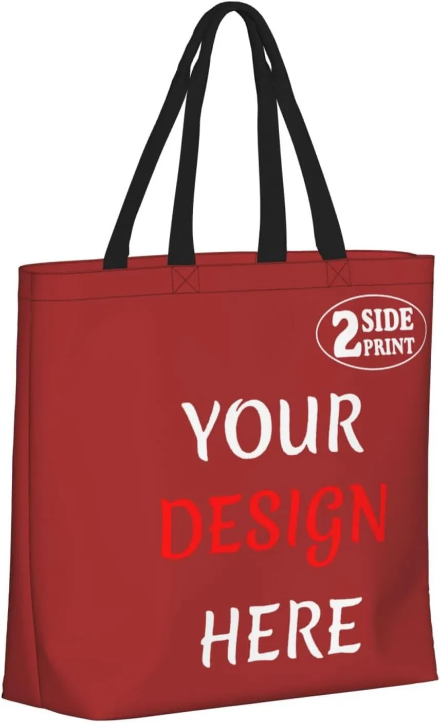 Custom Tote Bags Custom Bag Add Your Design For Business Work Travel Personalized Shoulder Bag