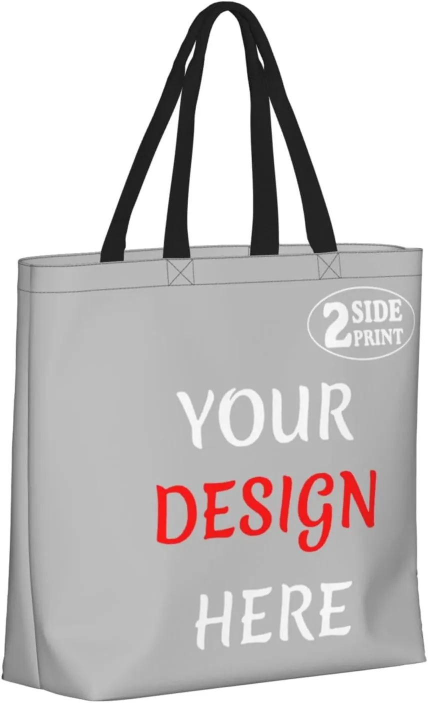 Custom Tote Bags Custom Bag Add Your Design For Business Work Travel Personalized Shoulder Bag