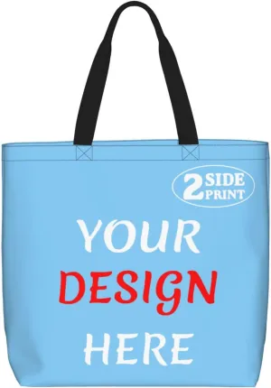 Custom Tote Bags Custom Bag Add Your Design For Business Work Travel Personalized Shoulder Bag