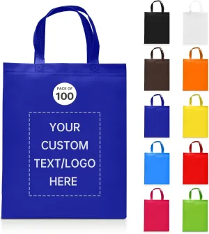 Customizable Tote Bags-100 Ideal for Sales,Business Activities,shopping,Parties,store,advertisement