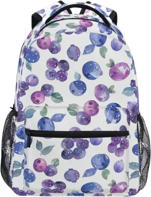 Cute Cartoon Blueberry kids day backpack with name tag chest strap books bag for 6th grade school boys girls para bebes varon