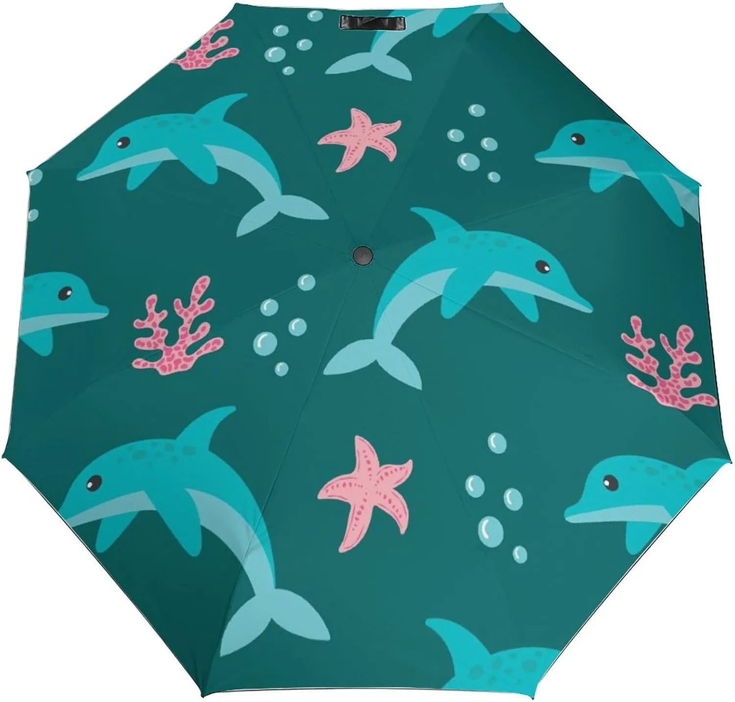 Cute Dog Heads Compact Travel Umbrella, Windproof Waterproof Stick Umbrella Protection Umbrellas