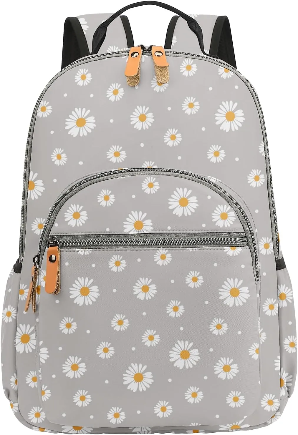 Daisy Travel Backpack for Women Laptop Backpack Water Resistant College Stylish Backpacks Dapack Shoulder Carry On Bag Gray