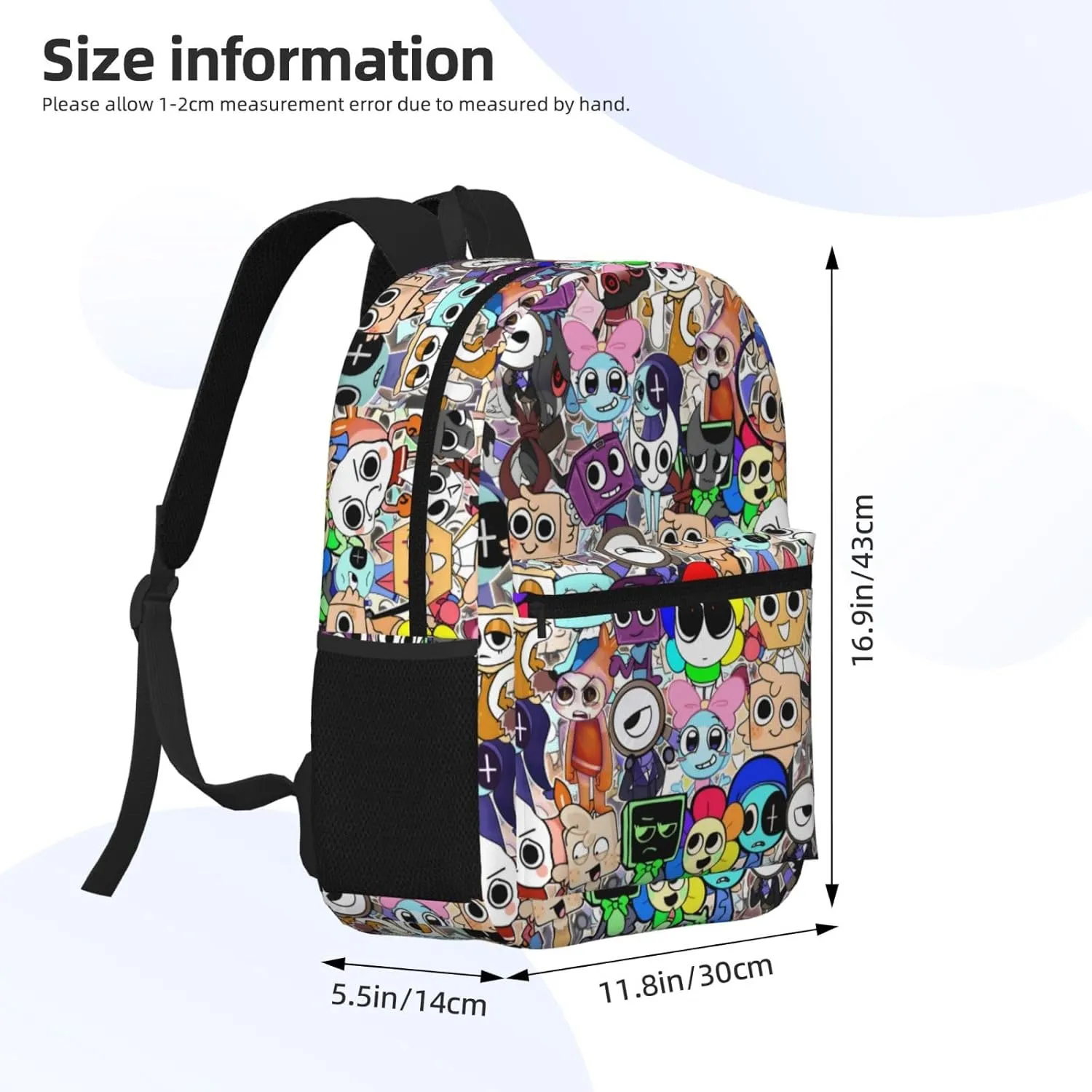 Dandys World Backpack 17 Inch, Large Capacity Lightweight Carry-On Backpack, Waterproof Casual Outdoor Hiking Daypack