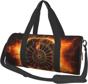 Dart Board Duffle Bag for Women Men Personal Item Travel Bag Canvas Weekender Overnight Bag Lightweight Sports Tote Gym Bag Carry On Luggage Bag
