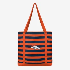 Denver Broncos Team Stripe Canvas Tote Bag