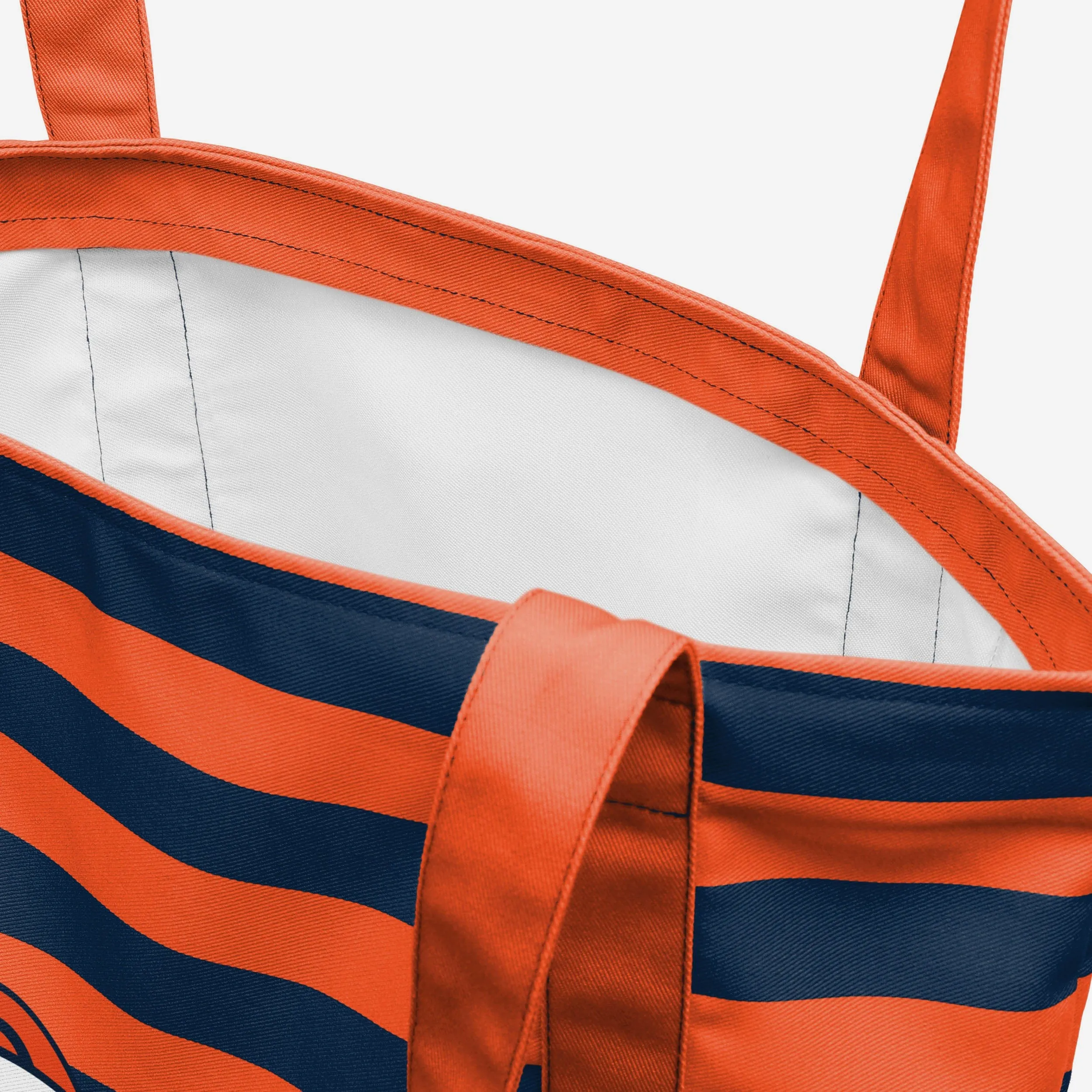 Denver Broncos Team Stripe Canvas Tote Bag