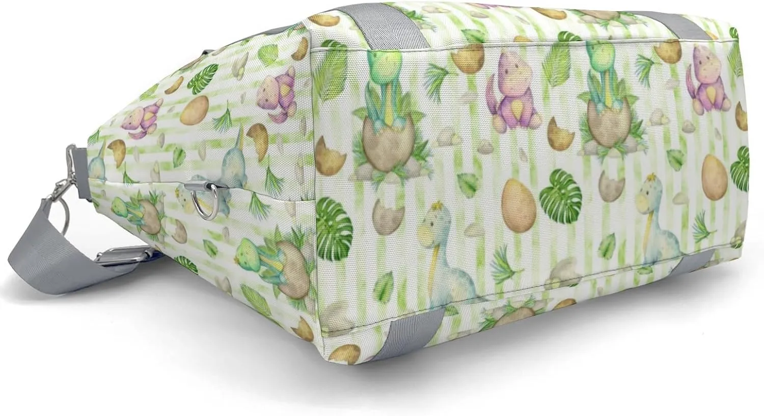 Dinosaur Print Jungle Eggs Tree Personalized Kids Duffel Swim Bag for Boys,Customized Swim Duffle Bag for Boys Man Kids Gifts