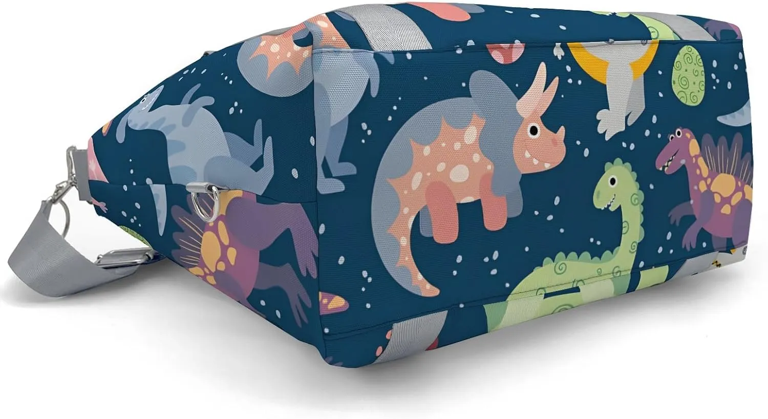 Dinosaur Print Space Personalized Gym Dance Bag for Girls Boys,Custom Name Sport Duffel Bag Weekender Bags Carry On Travel Duffel Bag