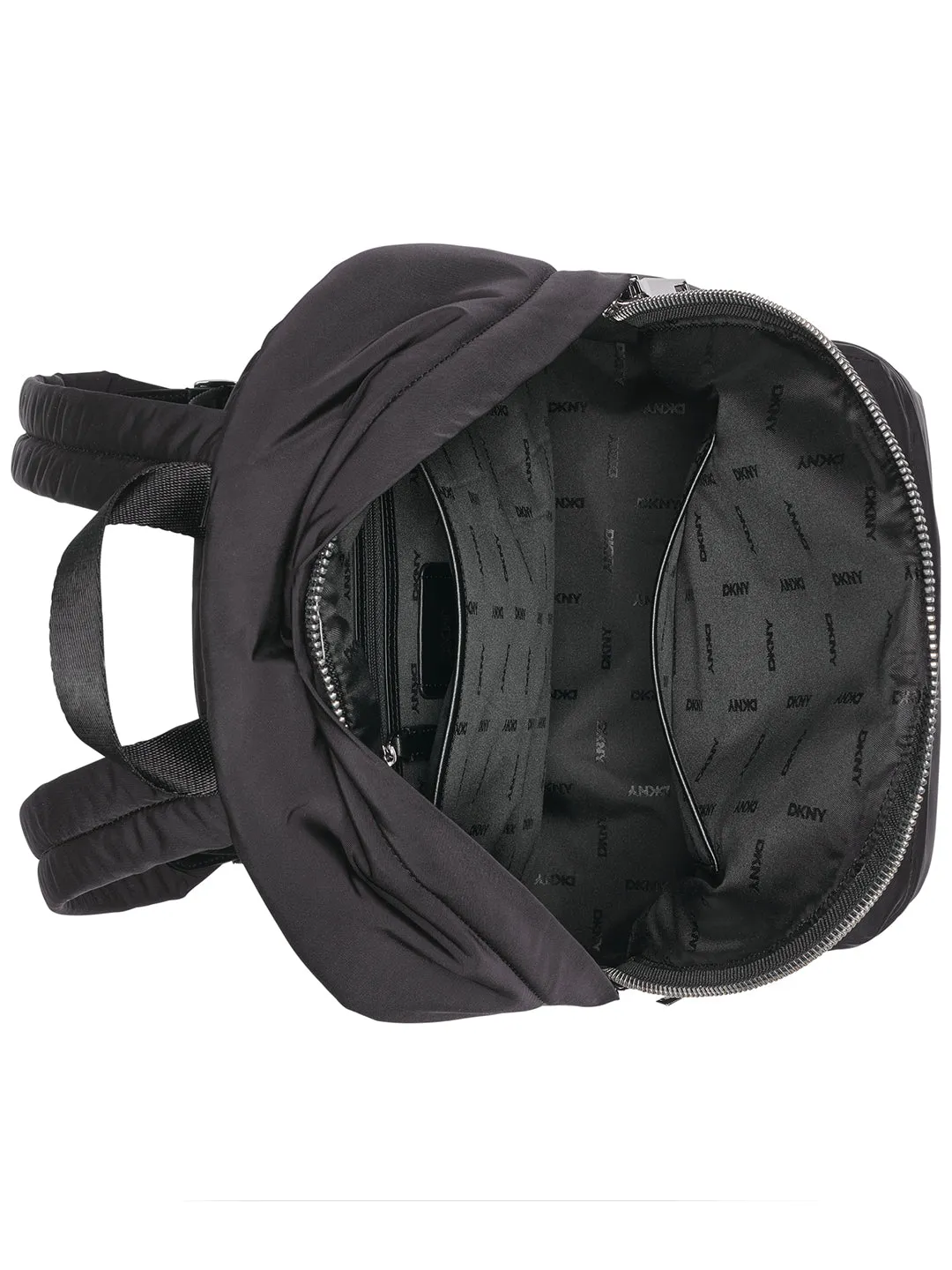DKNY Women Black Solid Backpacks