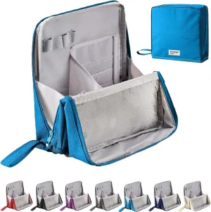 Doresty Makeup Bag, Doresty Standing Makeup Bag, Portable, Large Capacity, Vertical Large Opening Waterproof Multifunctional Stand Up Bags With Compartments (C)