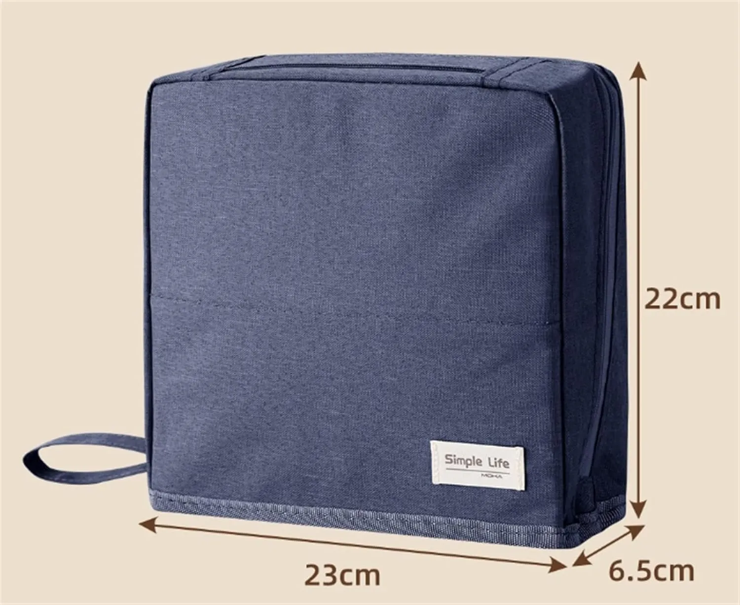 Doresty Standing Makeup Bag, Mysite Standing Makeup Bag Portable, Vertical Makeup Organizer Bag, Large Capacity, Oxford Cloth Storage Bags, Waterproof with Compartments (Gray)