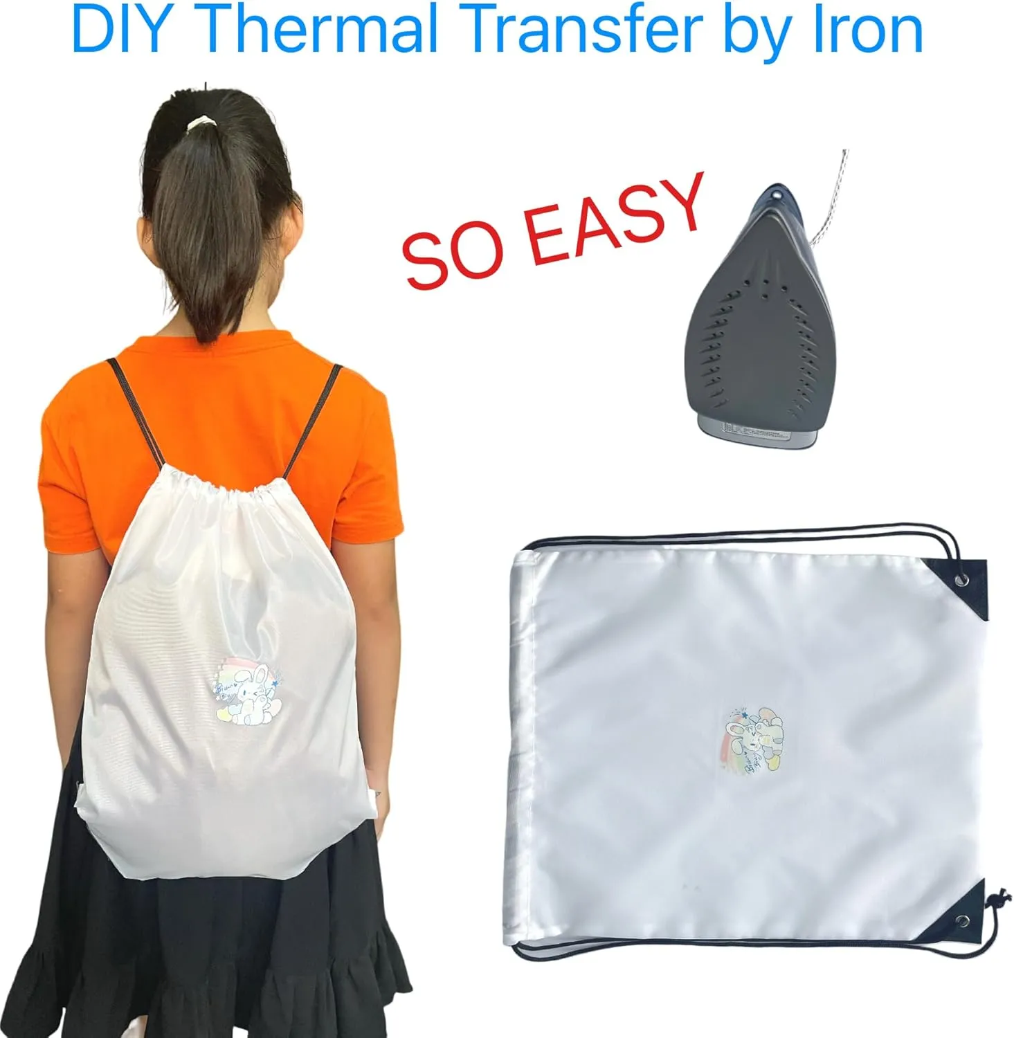 Drawstring Backpack Bulk 20 packs Draw String Backpack Bags DIY Gym Sports trip Traveling Yoga ride Pedestrianism Cinch Bag Sackpack Drawstring (white)