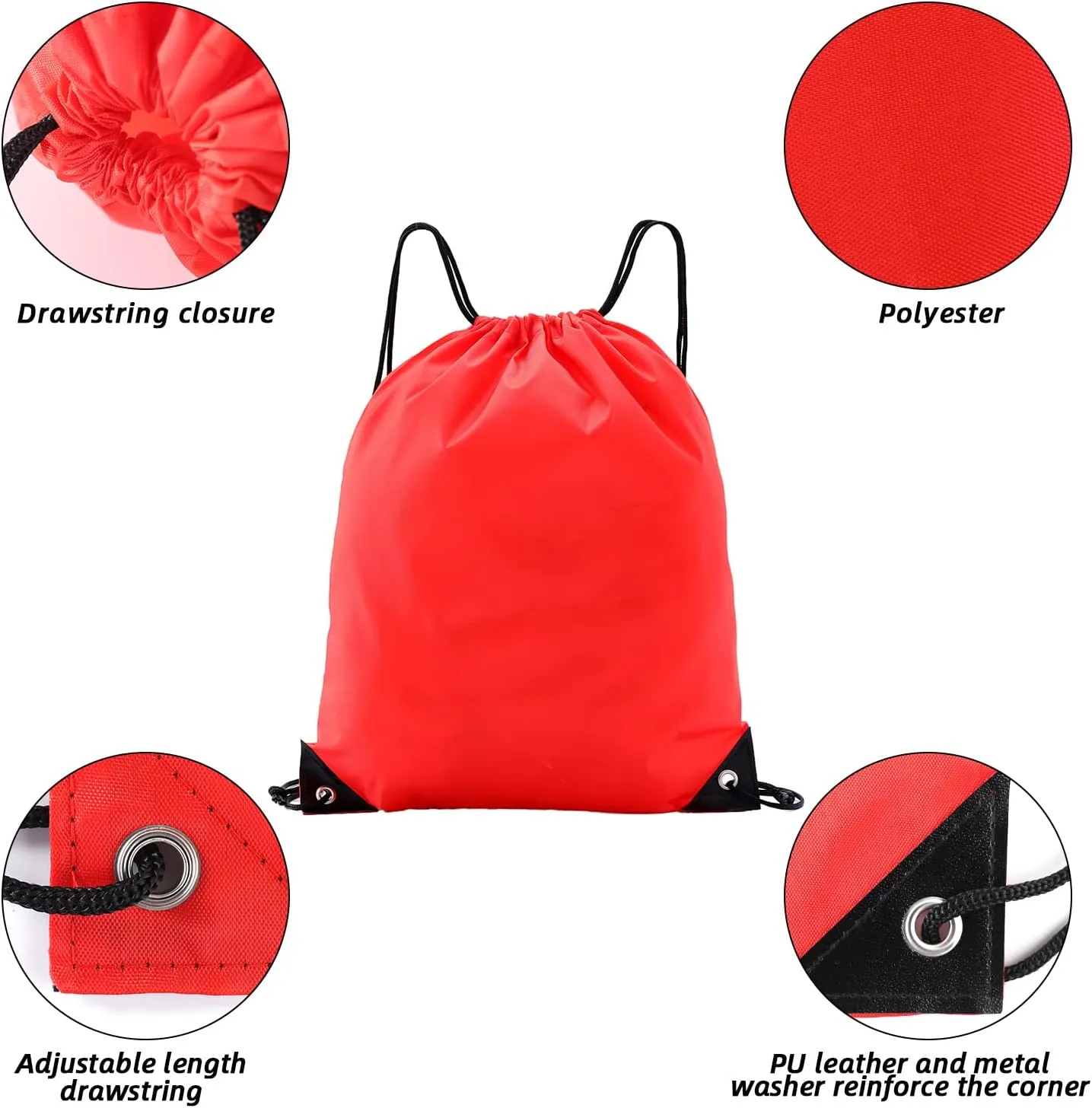 drawstring backpack, Drawstring Bags Bulk,35 Pcs Draw String Bags, Cinch Bag,essential for gym travel, unisex, loose and portable﻿(35, Mixed color)