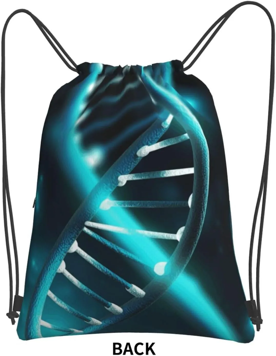 Drawstring Backpack Sports Gym Bags Science Gene Strand Drawstring Bags for Men Women Beach Bag String Bag