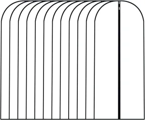 Dress Bags for Hanging Clothes 12 PCS Transparent Waterproof Dustproof Dresses for Wardrobe Storage Garment Bags for Hanging Clothes Full Zipper for Long Dress Costumes Gowns Coats 24''x55''