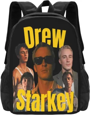 Drew Actors Starkey Backpack Laptop Computer Backpacks Travel Bag Double Shoulder Daypack for Work Hiking 15.6 Inch