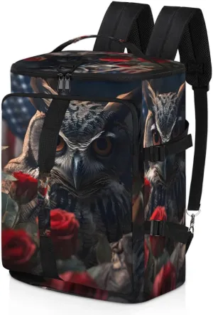 Eagles Travel Backpack Carry On Flight Approved for Women Men, 18.9 Inch Large 4th of July Patriotic Theme Airline Approved Luggage Weekender Backpacks