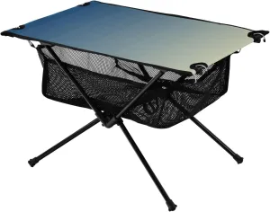 Emelivor Blue Gradient Folding Camping Table Portable Beach Table with Carry Bag Small Picnic Table for Camping Outdoor Picnic Travel Cooking