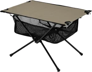 Emelivor Brown Gray Folding Camping Table Portable Beach Table with Carry Bag Small Picnic Table for Outdoor Camping Hiking Picnic Travel
