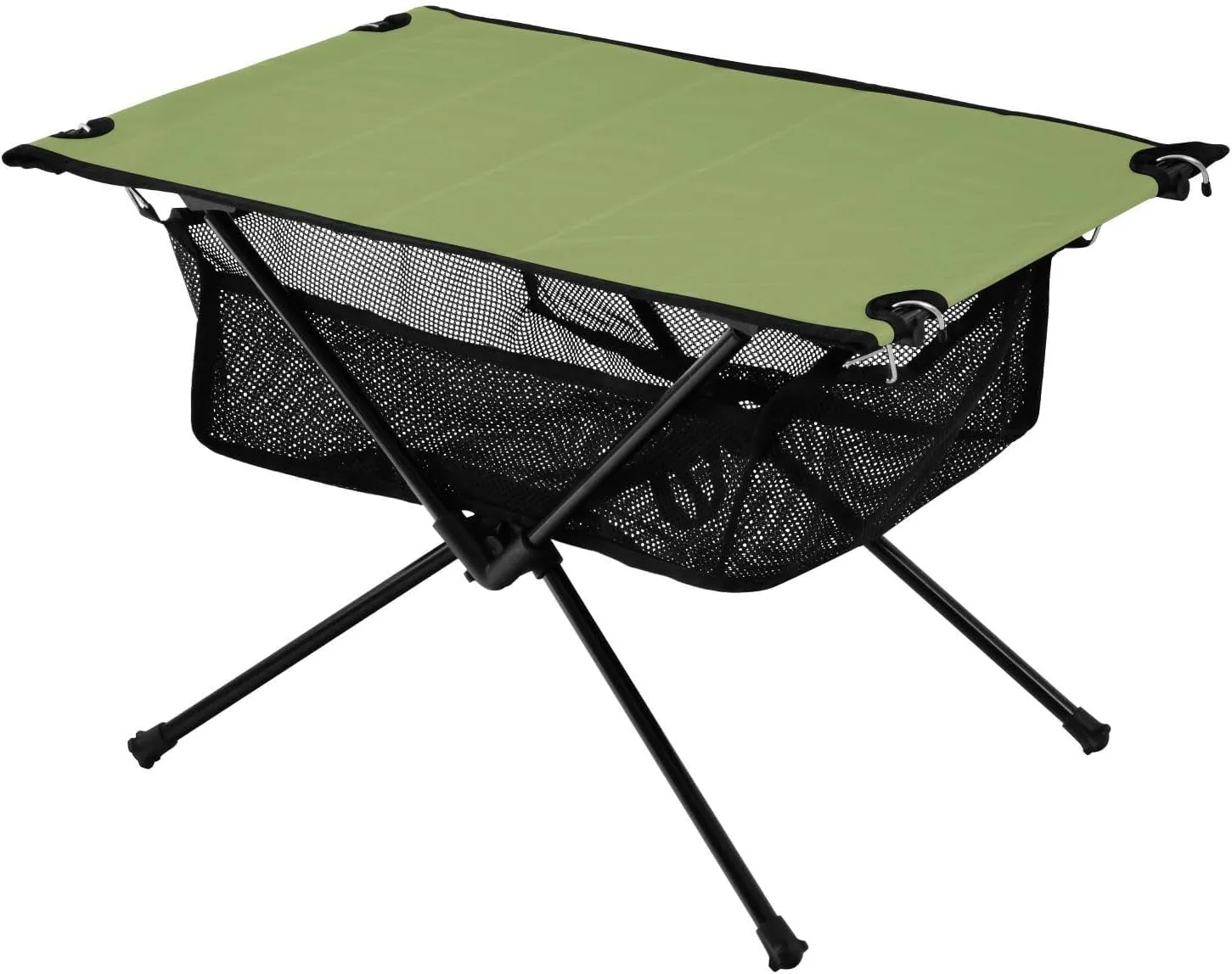 Emelivor Light Green Folding Camping Table Portable Beach Table with Carry Bag Small Foldable Table for Camping Fishing Picnic Garden Outdoor