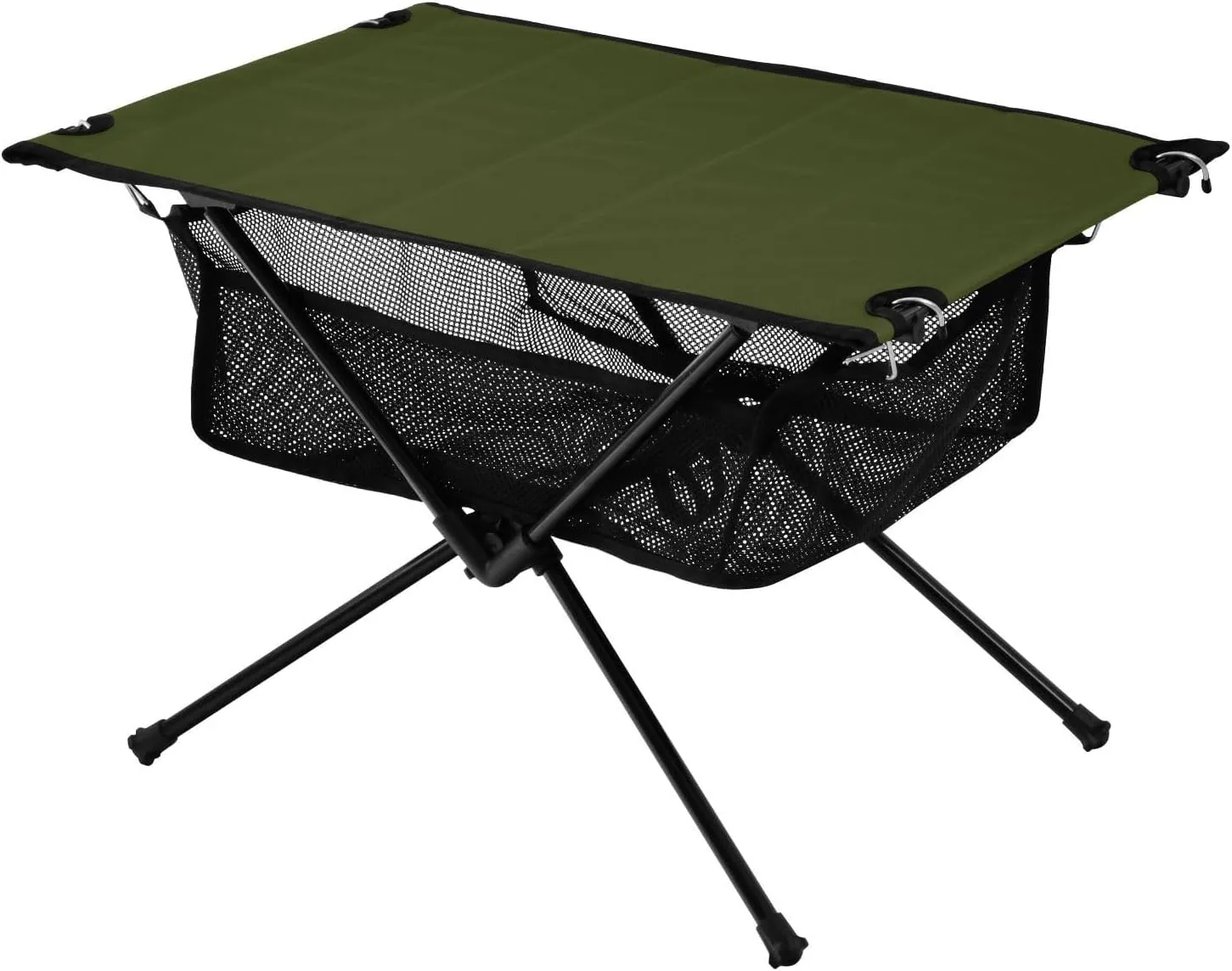 Emelivor Olive Green Folding Camping Table Portable Beach Table with Carry Bag Small Camp Table for Outdoor Picnic Camping Travel Fishing