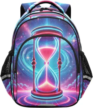 Emelivor Star Sky Hourglass Kids Backpack School Cute Bookbag Toddler Backpacks Daypacks Bag for Boys Girls,S