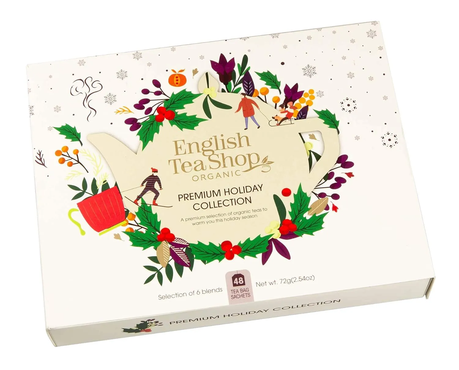 English Tea Shop - Premium Holiday Collection- Gift Pack - 48 Tea Bags Sachets, 72g