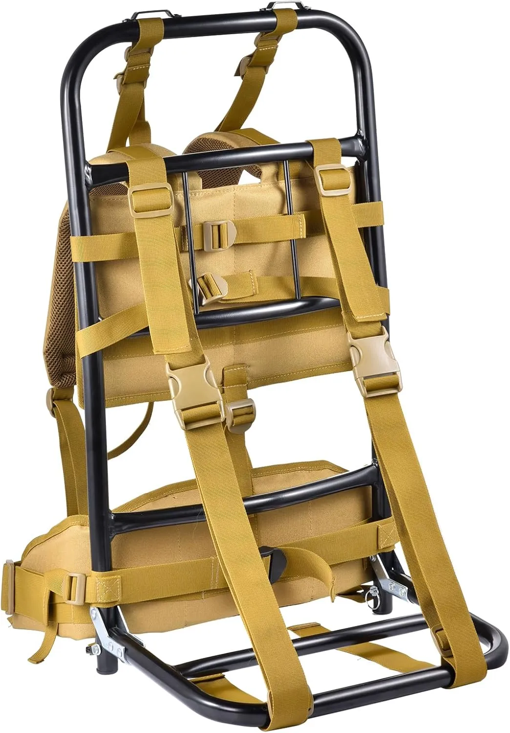 External Frame Backpack Load 132.3lb, Foldable Hunting Pack Frame Hiking Backpack Frame, Hunting Pack Frame For Elk Game Hauling, External Frame Hiking Backpacks