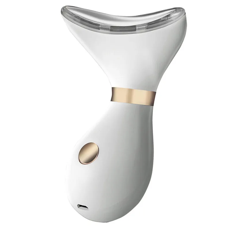 Face Neck Wrinkle Removal Heat Vibration Skin Tighten Massager