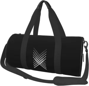 Fading Percussion Drum Gym Duffel Bag Adult Travel Bag Lightweight Drawstring Backpack Carryon Gymbag Sport Duffel Bag for Men Women Black