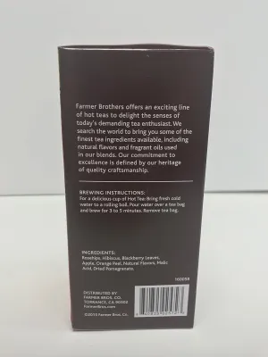 Farmer Brothers Premium: Pomegranate Hot Tea - 2/25 ct boxes