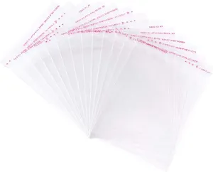 Fashewelry 1000Pcs Clear Plastic Cello Treat Bags Self Sealing OPP Cellophane Poly Bags 3.9x4.1" Sealed Size for Wedding Party Candy Cookies Soap Candle