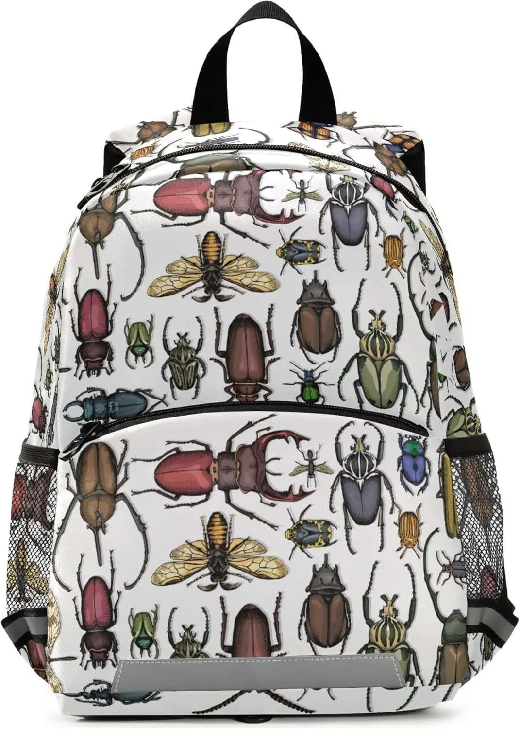 Fisyme Vintage Bugs Insects Backpack Schoolbag Kids Daypack Toddler Travel School Bag Small Backpacks for Kindergarten Preschool Nursery Boys Girl