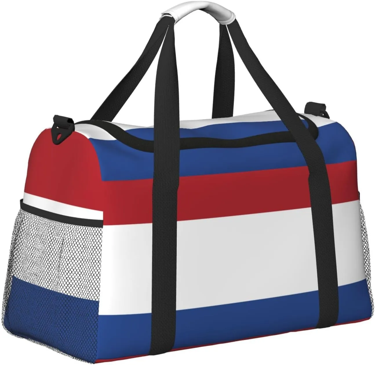 Flag Of Netherlands Travel Duffel Bag Large Foldable Waterproof Overnight Bag For Beach Swim Bags Pool Sports Gym