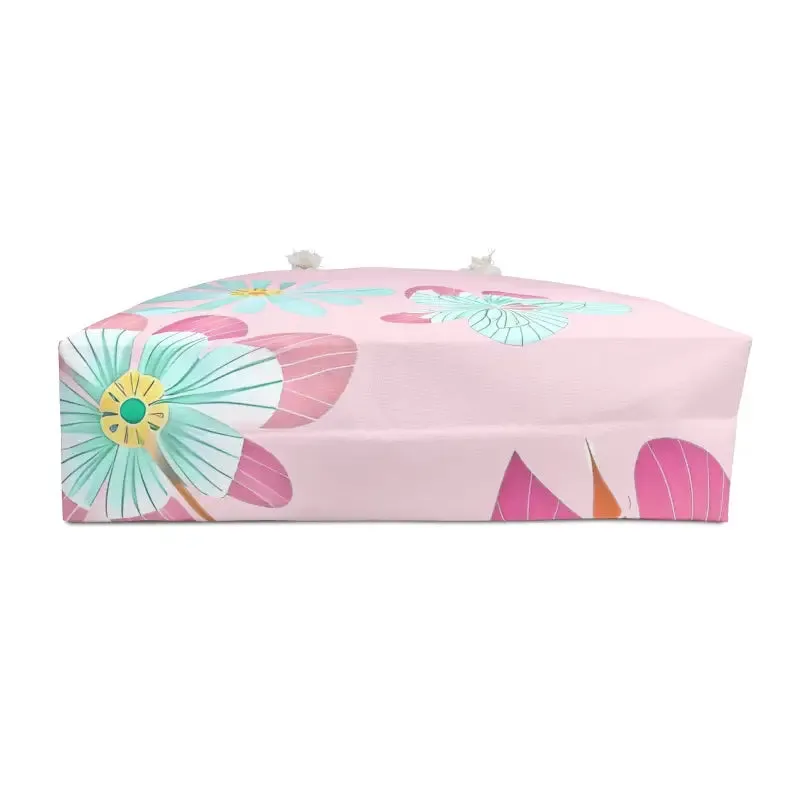 Floral Frenzy Oversized Polyester Weekender Bag