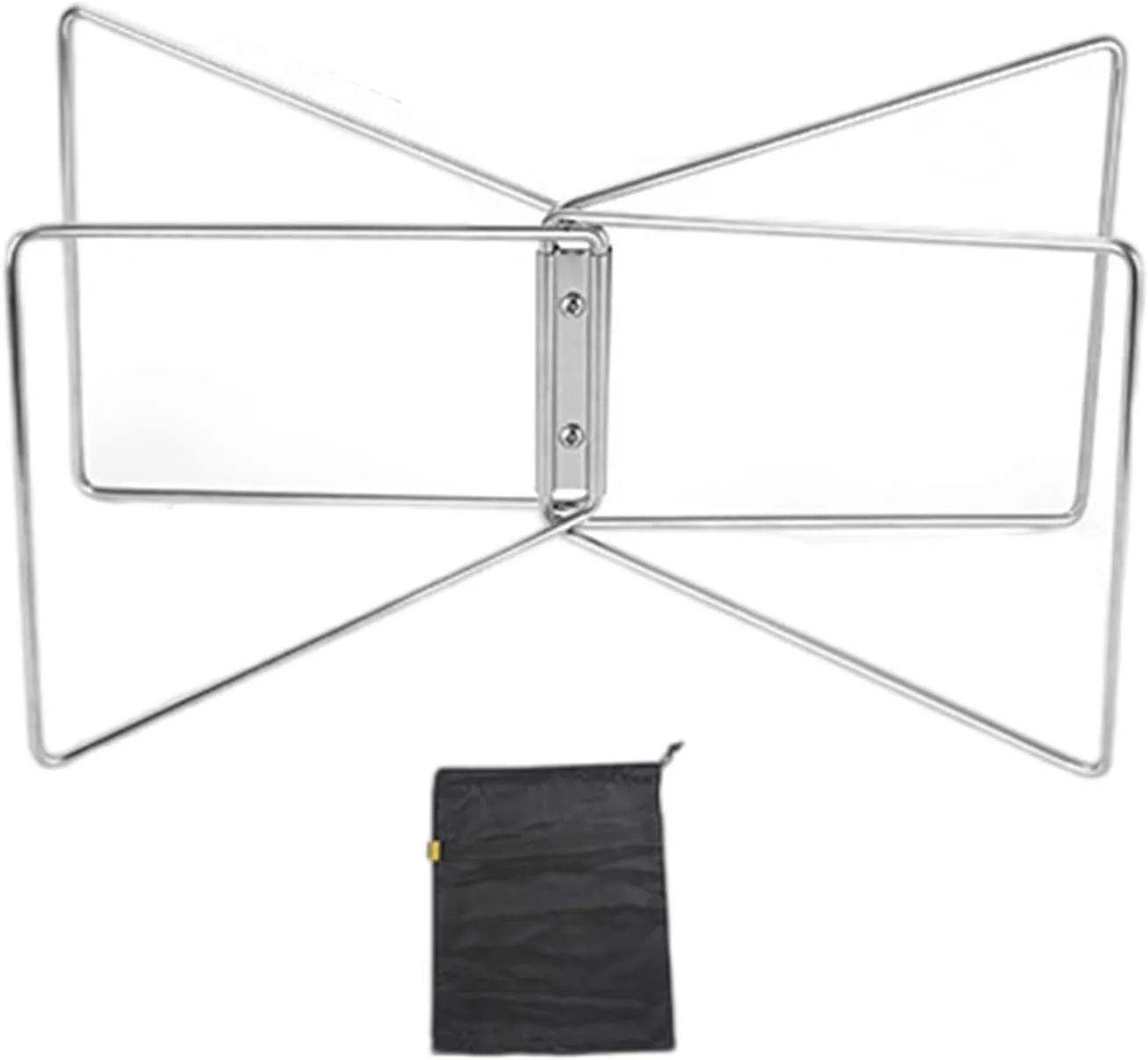 Folding Coolers Stand with Carry Bag Metal Luggage Rack Camping Foldable Metal Stand for Camping Hiking Cooking Picnics