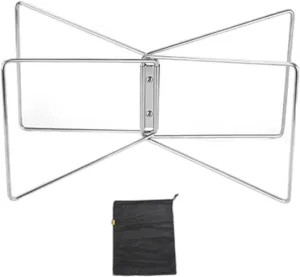 Folding Coolers Stand with Carry Bag Metal Luggage Rack Camping Foldable Metal Stand for Camping Hiking Cooking Picnics