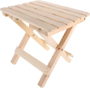 Folding Wood Step Stool Portable Shower Bench Stool Seat for Bathroom Spa Sauna Shower Leg Shaving Outdoor Camping Fishing