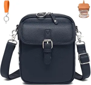 Forcipower Crossbody Leather Bag, Collaboraten1 Crossbody Bags for Women, Collaborate Purse Fashion Multiple Pockets