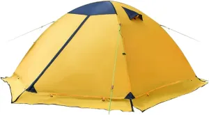Four Seasons Double decker Tent,1/2/3/4 Person Weatherproof Tent,With foldable snow skirt hem,Suitable for outdoor camping, watching the starry sky, resting at night, and going on wild trips