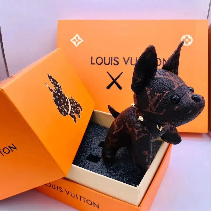 French Bulldog Monogram Luxe Keychain