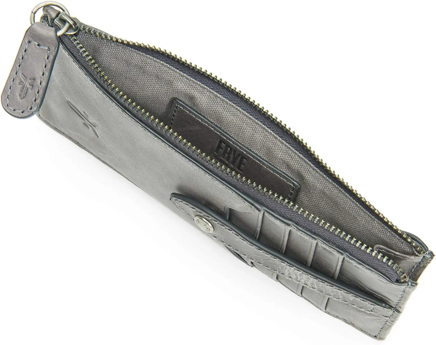 Frye Women's Melissa Snap Card Wallet, Stylish Design with Holder & Slots, Compact for Purse