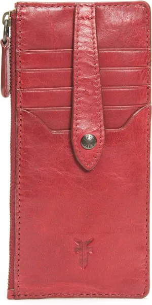 Frye Women's Melissa Snap Card Wallet, Stylish Design with Holder & Slots, Compact for Purse